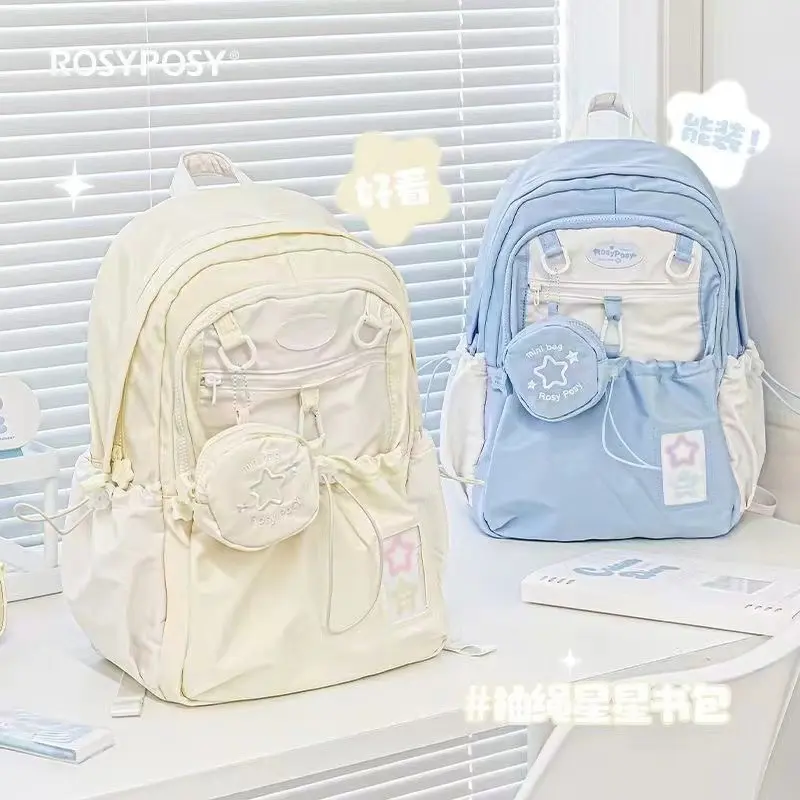 日系可爱少女撞色迷你双肩包女