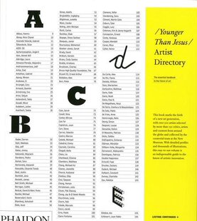 Younger 现货 绝版 Directory｜老佛爷书店 Jesus Artist than