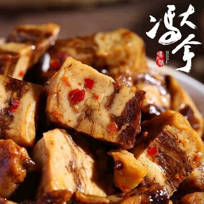 冯大拿东北特产豆制品豆干香干素食素肉香干零食红烧肉味豆干200g