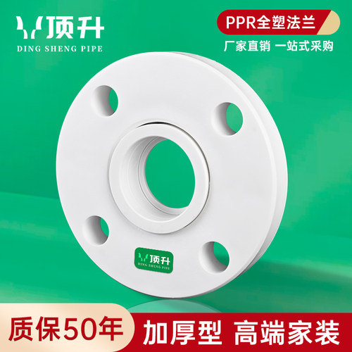 PPR法兰32热熔焊接法兰片法兰盘冷热水管管件配件50 63 75 90 110