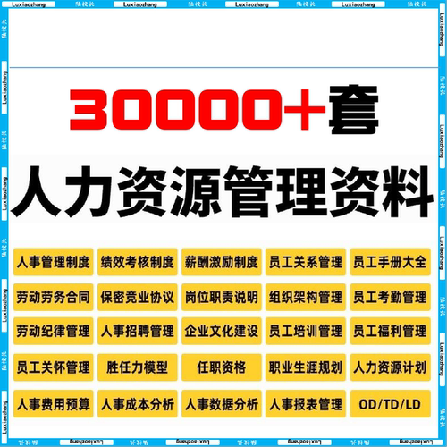 人力资源管理制度大全人事管理绩效考核薪酬员工关系企业文化培训