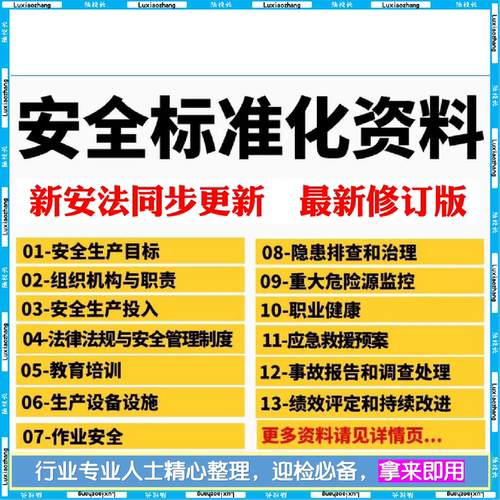 2026安全生产标准化三级管理台账应急预案隐患排查制度word素材