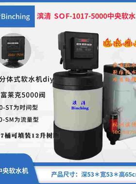 滨清diy 0.5吨家用厨下软水机沐浴机SOF-1017-5000自来水除垢净化