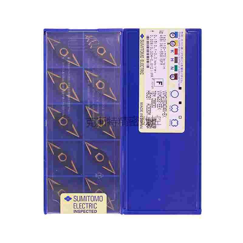 日本住友数控刀片 VNMG160404N-EX AC630M 加工不锈钢