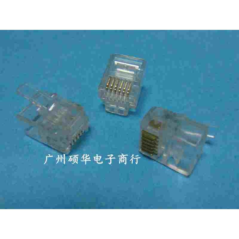 优质电话水晶头 纯铜片 6P6C水晶头 RJ11水晶头 电话6芯水晶头
