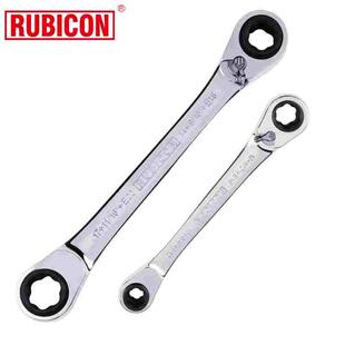 Rubicon罗宾汉进口双向棘轮梅花扳手72齿自动快速六花板手17x19mm