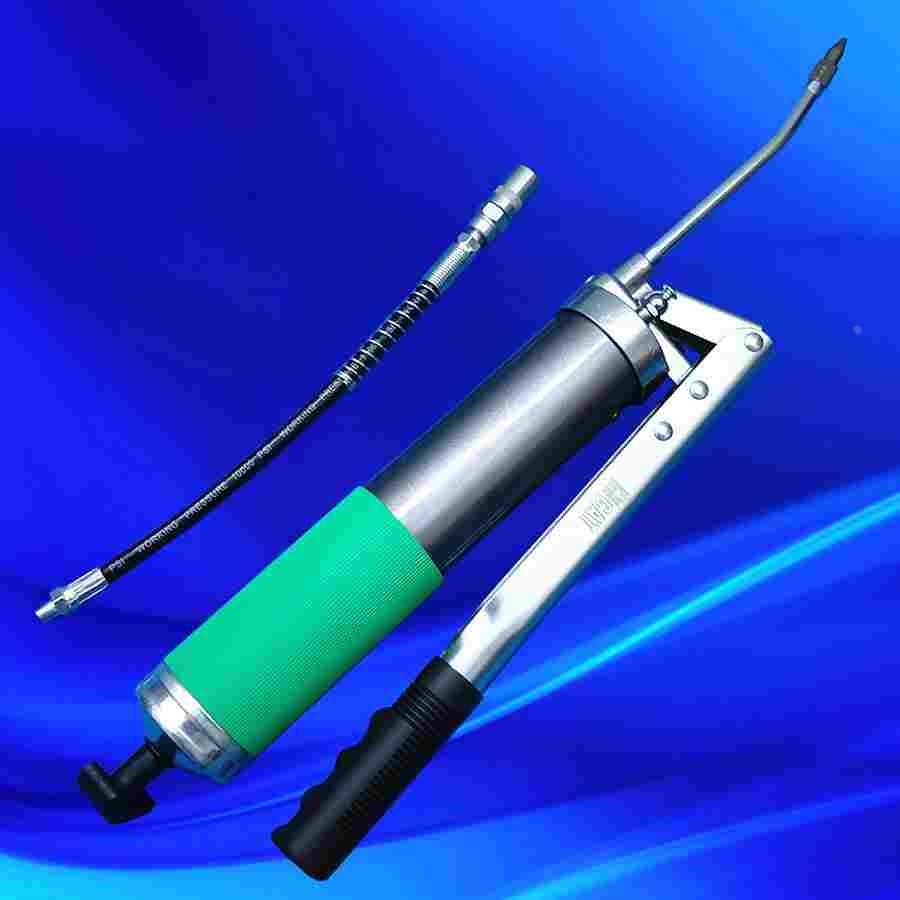 双排气手动双压杆式黄油枪 重型双柱塞手动纸塑500cc/塑料盒600cc