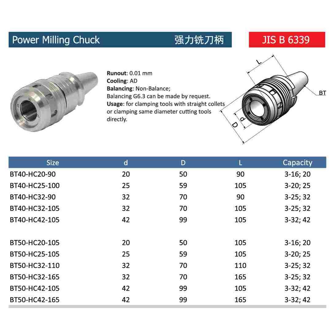双面拘束刀柄BBT40-C25-100L BBT40-SC25-100 BBT40-HC25-100