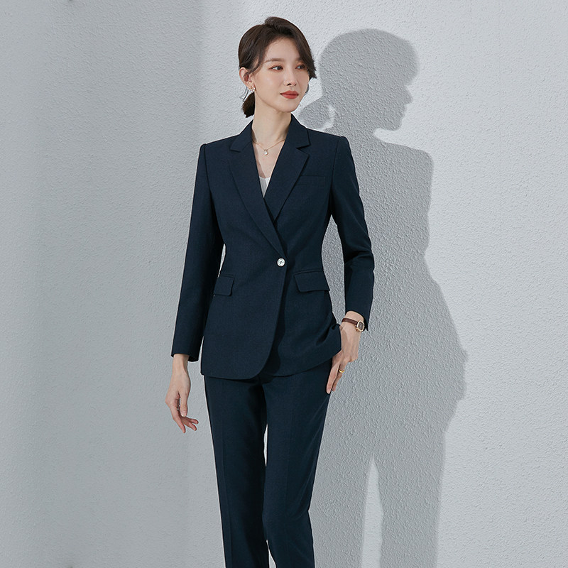 诗璐雅西装套装女秋冬时尚气质酒店商务正装女高端洋气西服职业装