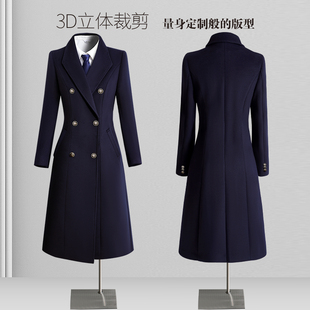 职业毛呢外套女冬加棉加厚售楼处物业工装高端案场工作服呢子大衣