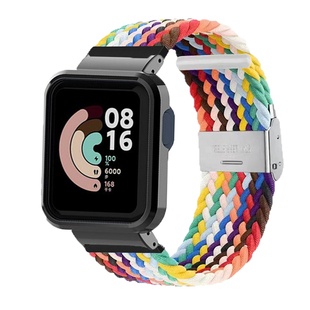 适用小米Redmi4手表尼龙编织表带快拆红米3watch1 lite智能手表运动手环表链编织卡扣手表配件 2腕带青春版