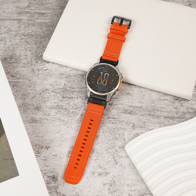 适用华米amazfit TrexUltra2表带跃我trex2帆布针扣腕带霸王龙3代华米Trex3男华米TrexPro针扣表带运动户外