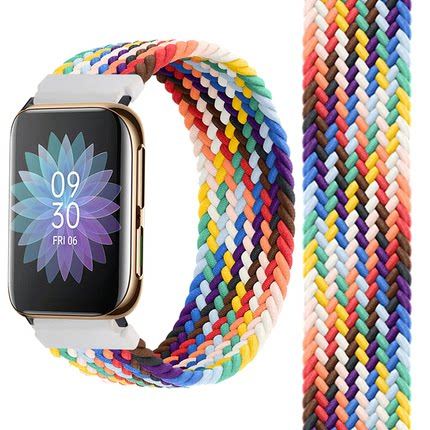 适用oppowatch4pro手表表带尼龙