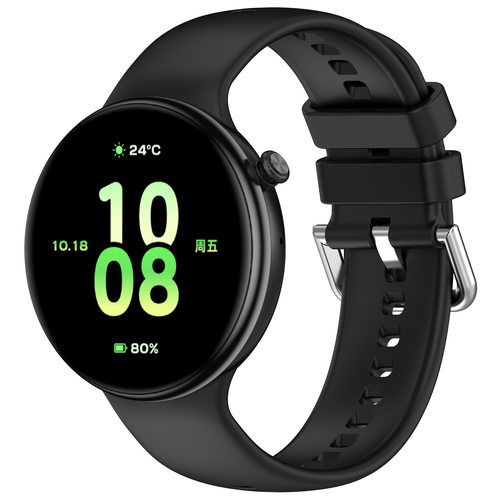 适配荣耀手表GS5硅胶表带honor手表Fit表带fit活力版腕带fit雅致版软胶防水运动手表链替换带男女透气手表带