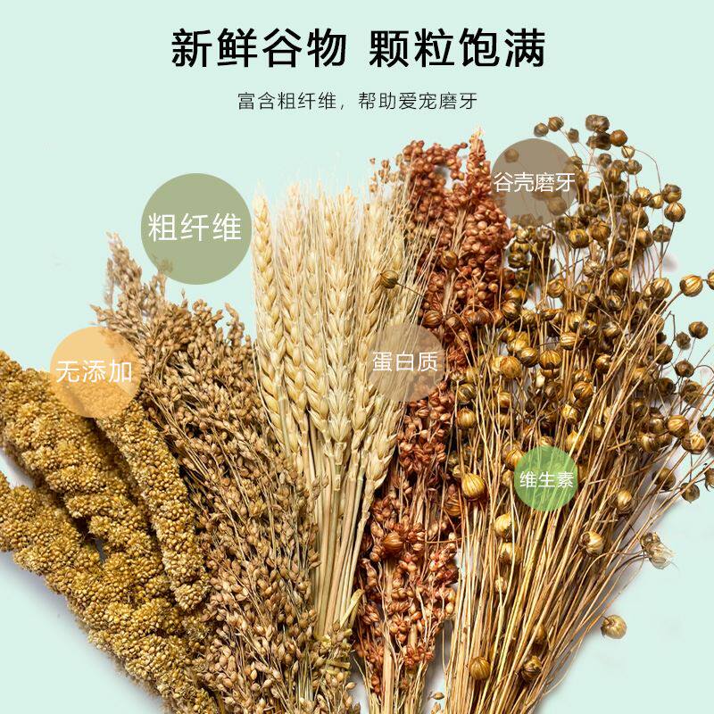 仓鼠天然谷穗零食布景金丝熊芦丁鸡笼内装饰造景用品鸟类营养粮食