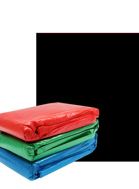 庄太太彩色大垃圾袋加厚大号塑料袋物业环卫分类酒店户外平口垃圾