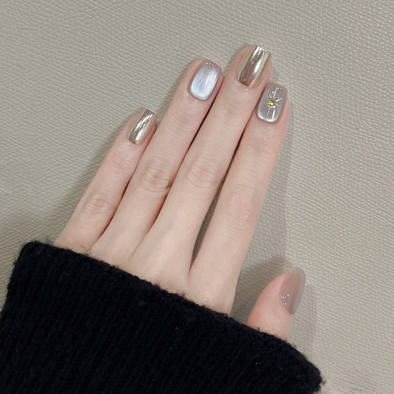 纯手工ins风穿戴甲温柔猫眼气质显白魔镜粉假指甲成品高级感美甲,彩妆/香水/美妆工具,穿戴甲/甲片,淘宝优惠券,粉丝福利购,淘宝优惠卷