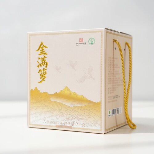 三鹤六堡茶金满箩特级2kg陈香木质香浓郁黑茶2022年陈化正品经典