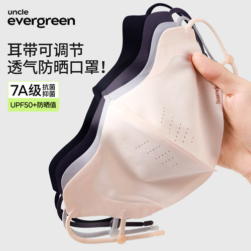 新款骑行透气防晒口罩耳带可调节