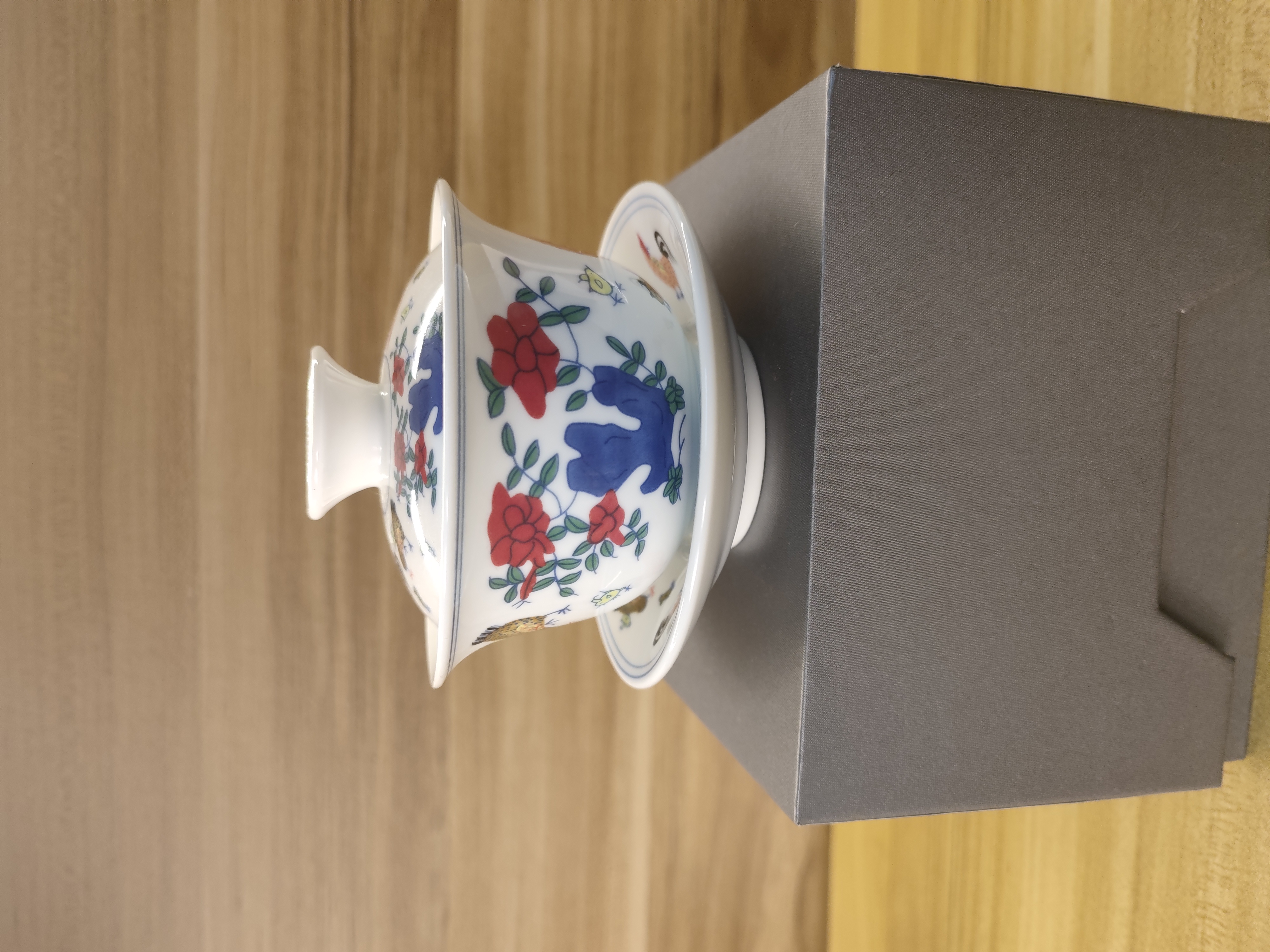 鸡缸三才盖碗满容170ml盖下130ml