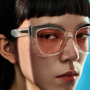 PROTAGO板材金属拼接蝶形小众个性 UV400防紫外线墨镜Peplum4A