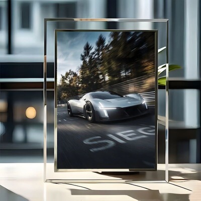 小米VisionGT水晶科幻相框摆件