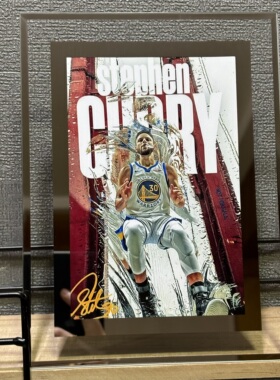库里NBA篮球明星周边定制水晶玻璃相框摆台diy男生生日礼物可定制