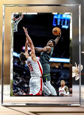 NBA爱德华兹球星周边相框摆件
