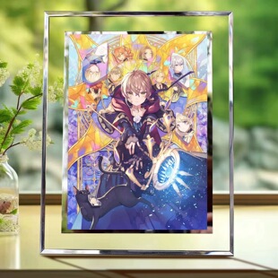 沉默魔女的秘密漫画七贤者周边玻璃相框定制高档简约摆台学生礼物