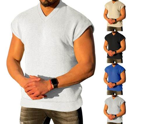 Tank Tops Summer Sleeveless Vest Fashion Male Tees Workout V