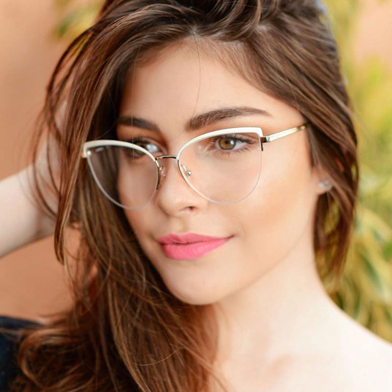 2021防蓝光镜可配近视ladies optical glasses frames for women