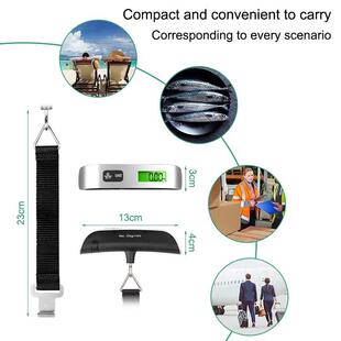 Portable LCD Digital Hanging Scale Luggage Suitcase Baggage