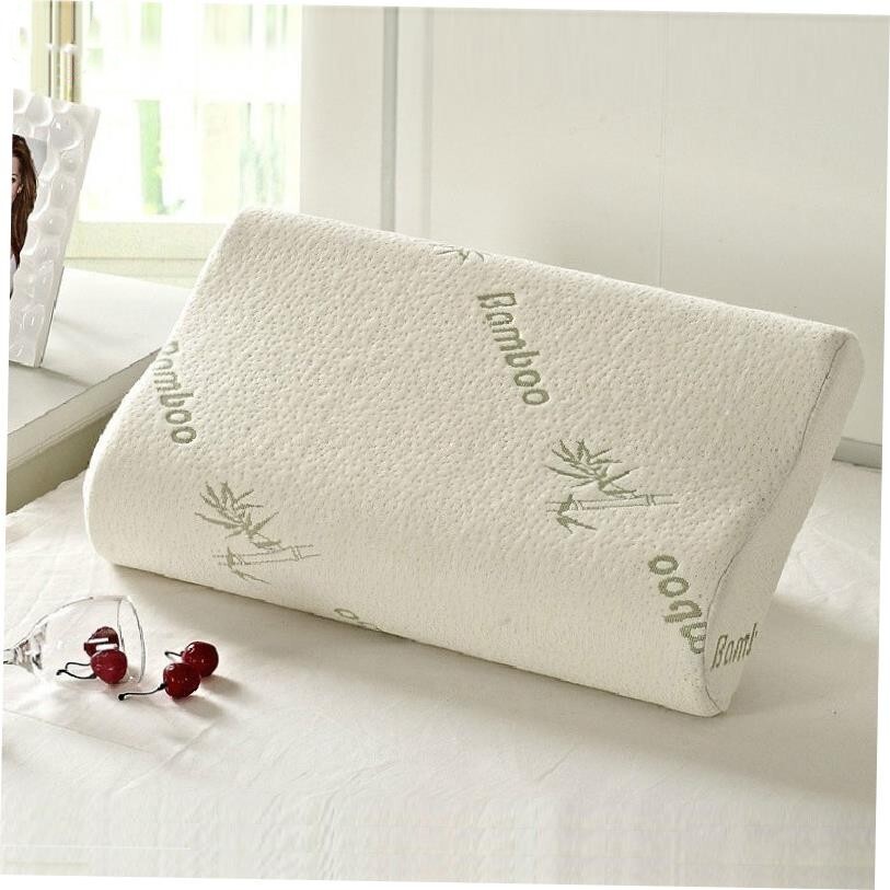 Bamboo Memory Foam Orthopedic Pillow 竹纤维记忆保健护颈枕头1