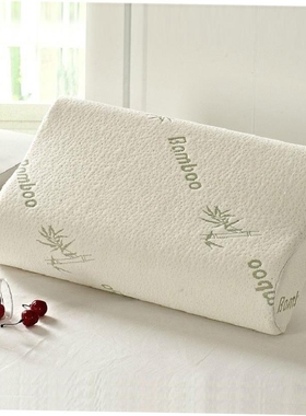 Bamboo Memory Foam Orthopedic Pillow 竹纤维记忆保健护颈枕头1