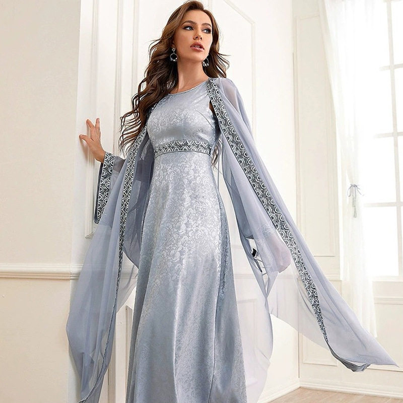 中东阿拉伯女装民族风绣花套装女两件套连衣裙 suit dress women