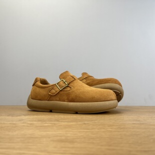 外贸全包铁扣小土豆勃肯鞋男春季新款一脚蹬懒人休闲鞋46码大码鞋