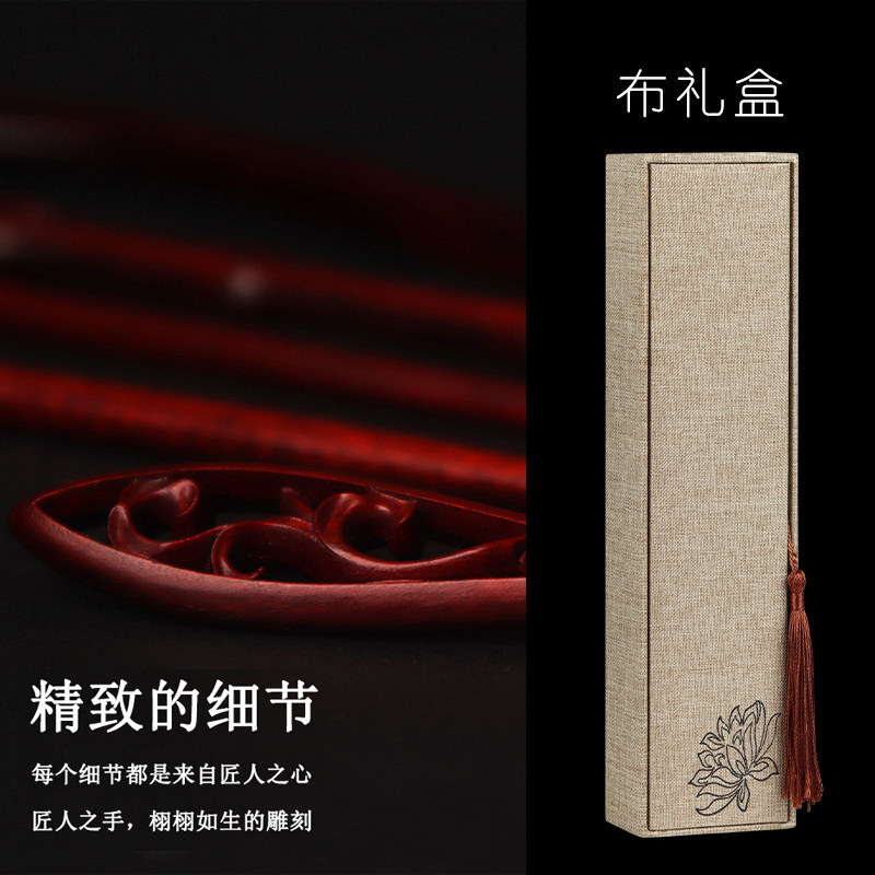 追师发簪檀木古风简约
