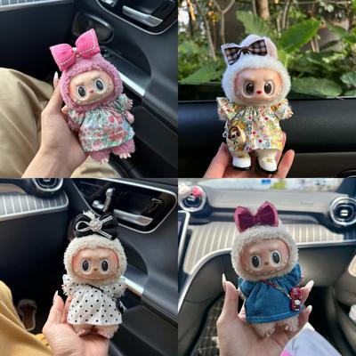 labubu夏日娃衣多巴胺娃衣一二三代拉布布娃衣连衣裙公主衣服