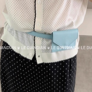 蓝蓝腰包~ins风韩风腰包皮带装饰配饰拍照搭配休闲通勤腰带小方包