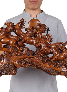 速发八骏雄风马摆礼树脂工艺品家居酒柜办公室装饰品创亚凯意招财