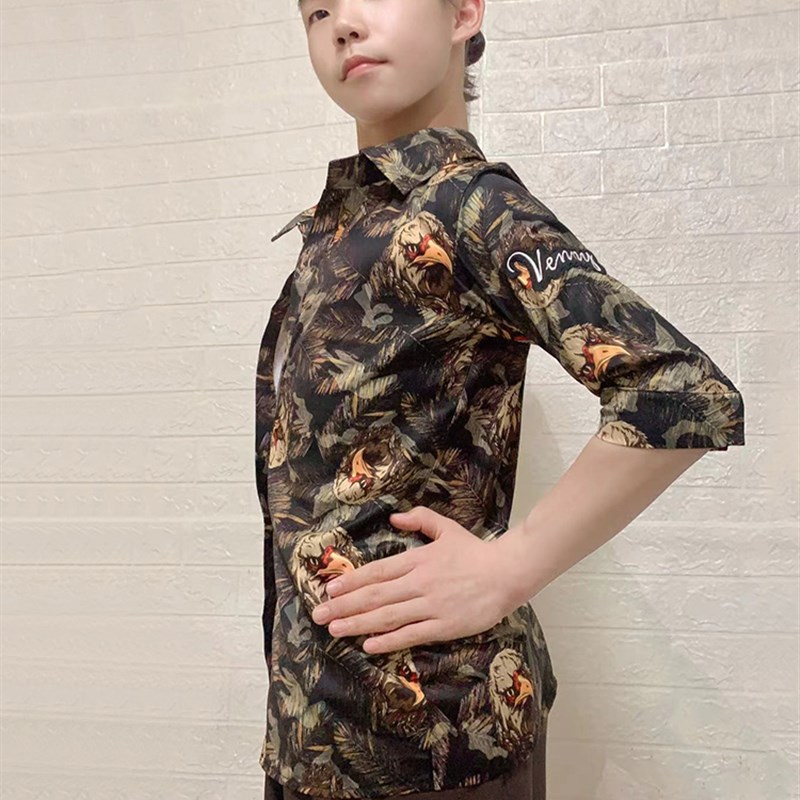 速发拉丁舞服男儿上士功童衣丛林鹰炫酷演出服男练舞蹈套装