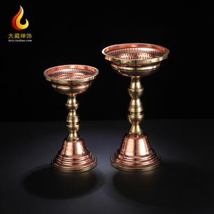 速发大藏铜饰密宗供奉黄禅护法杯用水杯家用佛前供水佛具圣品贡酒