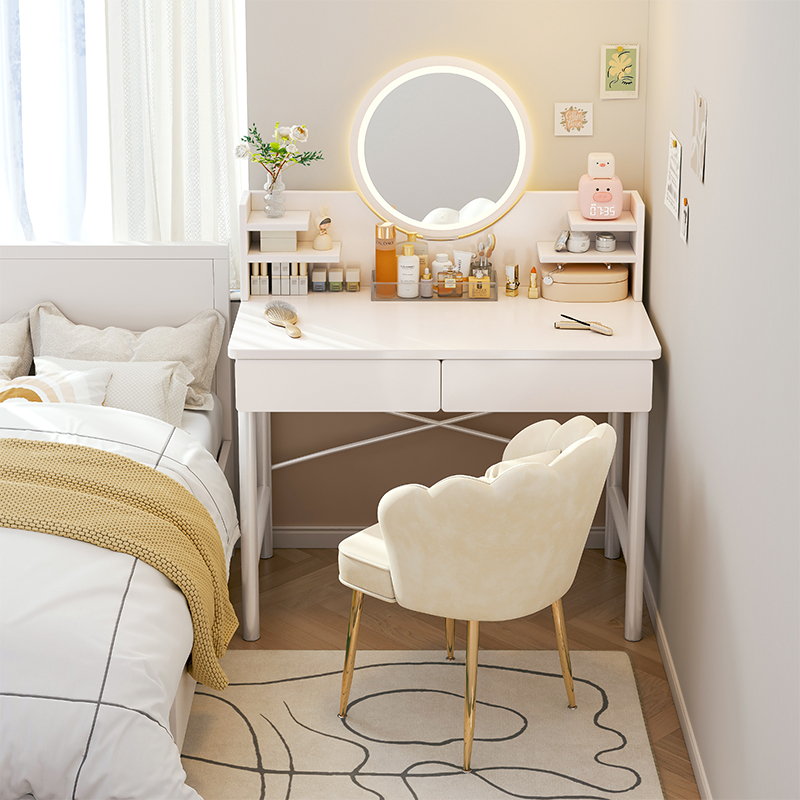 速发梳妆台卧约简室屋化妆桌子卧室6户型梳妆桌小0公分化妆台
