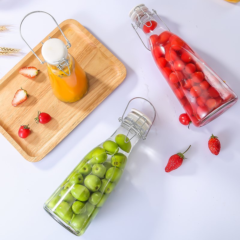 速发6自酿果酒杨空瓶酿酒容器瓶青梅泡梅泡酒玻璃瓶子密封罐带