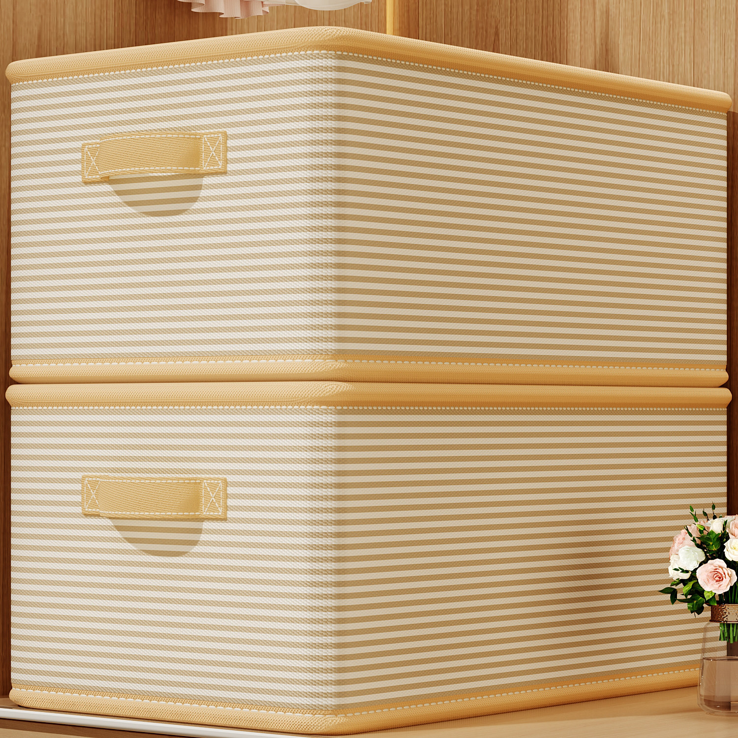 速发8子装衣服收纳箱家用整理盒衣柜分层收纳神器放裤个储物框