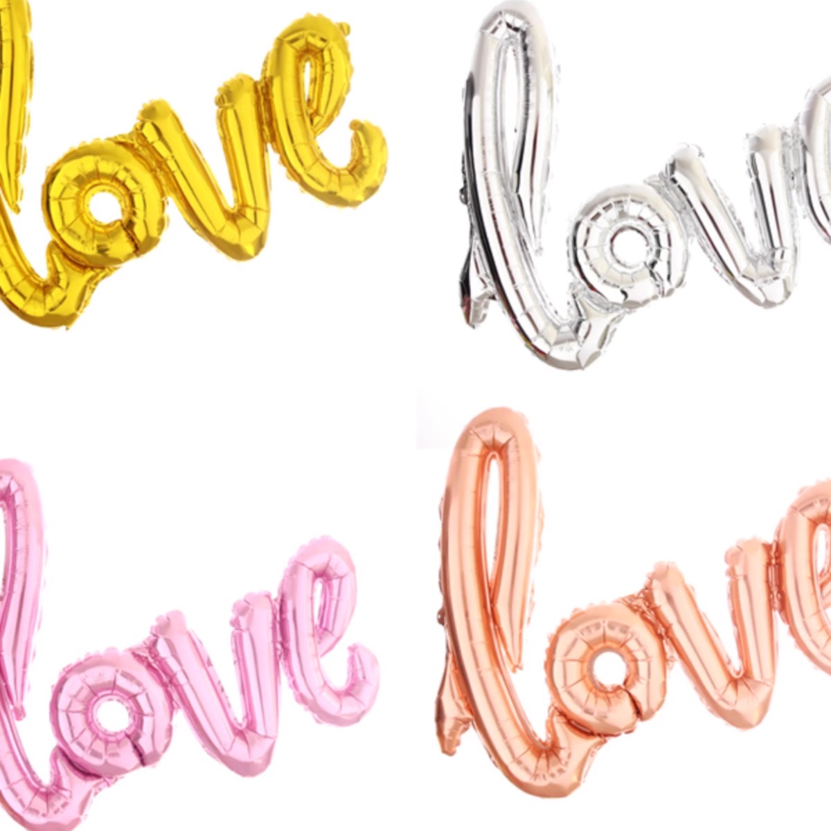 love铝膜气球浪漫告白求婚结婚连体字母婚房装饰用品婚礼场景布置