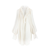 Selkie Collection 莎士比亚衬衫 薄纱上衣 徐如蓝同款 象牙白