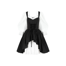 早秋系列｜《星期三》黑白撞色连衣裙 五分袖Selkie Collection