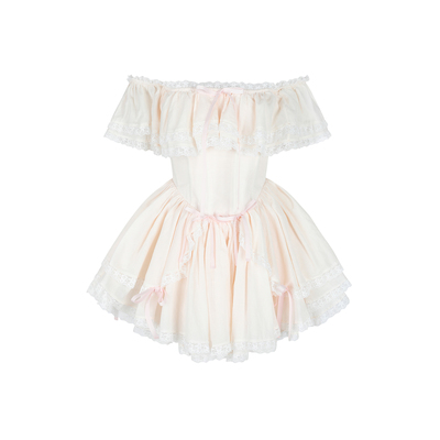 蕾丝甜美风约会短裙，纯欲感拉满