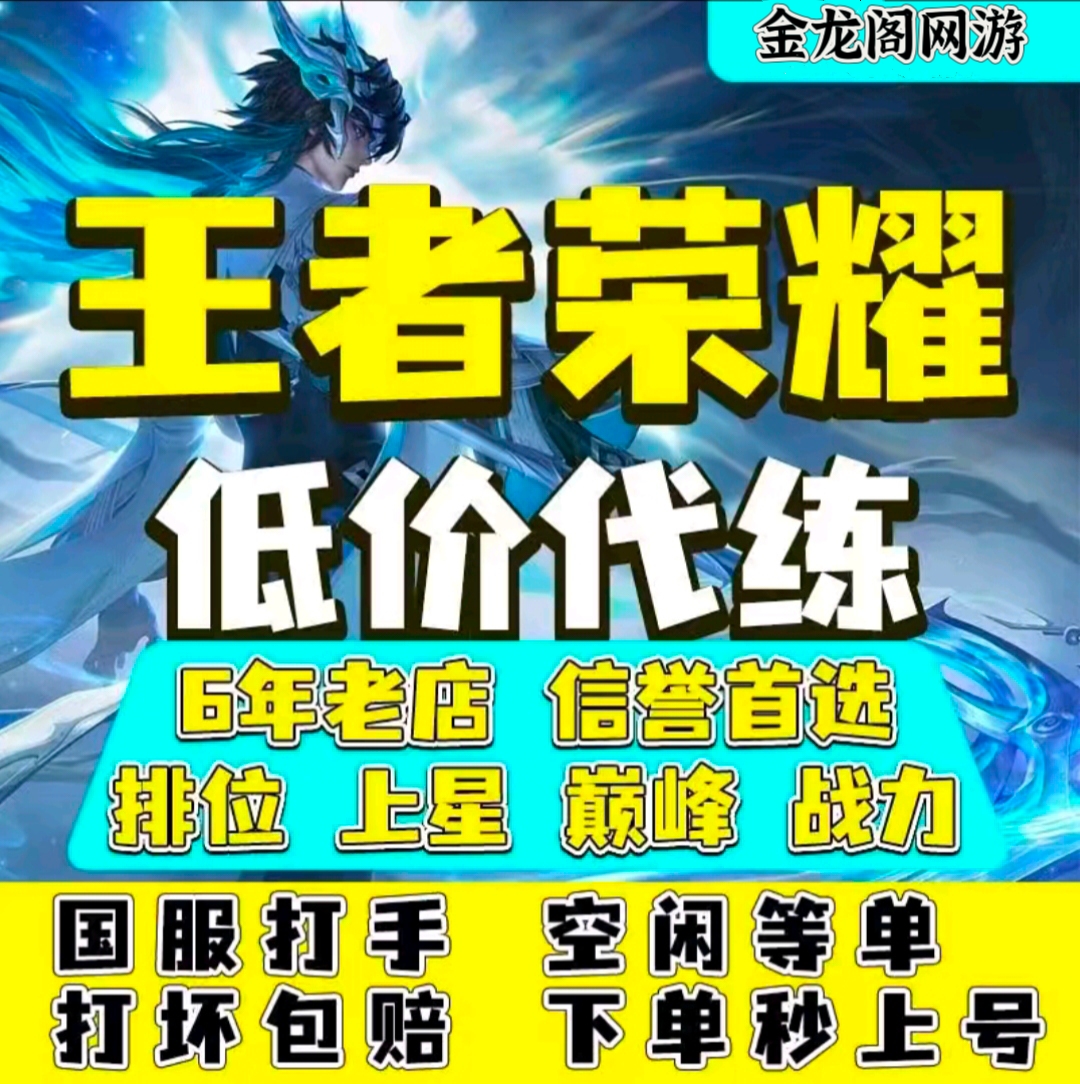 【王者】陪陪pw語(yǔ)音連麥開(kāi)黑技術(shù)陪包贏上分國(guó)服車(chē)隊(duì)巔峰排位